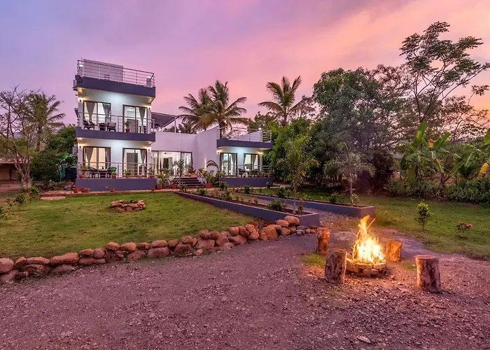 Saffronstays Lakeview Nivara - Farm Stay Villa With Private Pool Near Pune