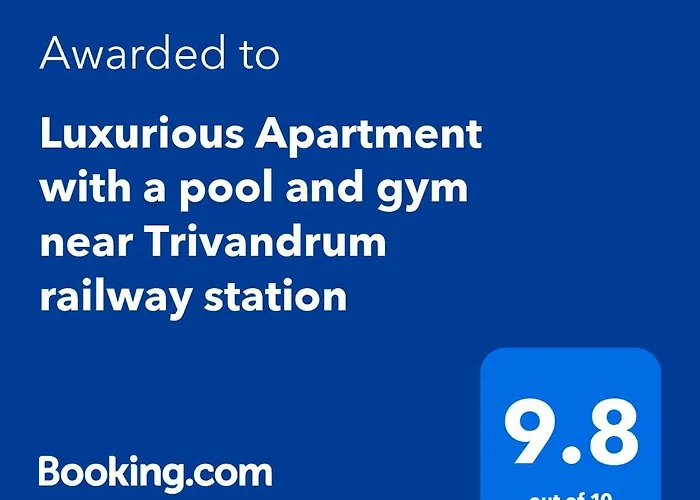 Luxurious Apartment With A Pool And Gym Near Trivandrum Railway Station