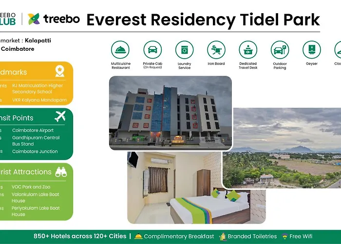 Treebo Everest Residency Tidel Park, 15 Mins From Coimbatore International Airport