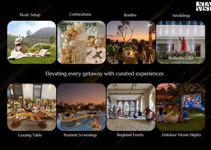 The Leaf: Stayvista's Poolside Oasis with Indoor Games