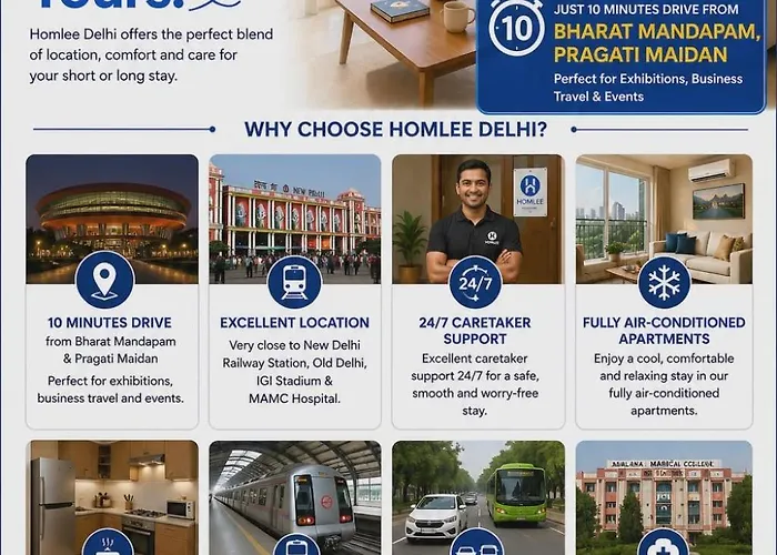 Homlee-Value 1 BR-Central Delhi-terrace-view-lift