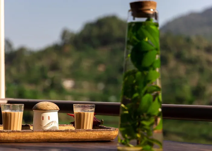 Thhpsociety - Exstacy Stays & Cafe - Your Romantic & Cozy Getaway - Mountain View , Hot Tub , Parking - Mukteshwar